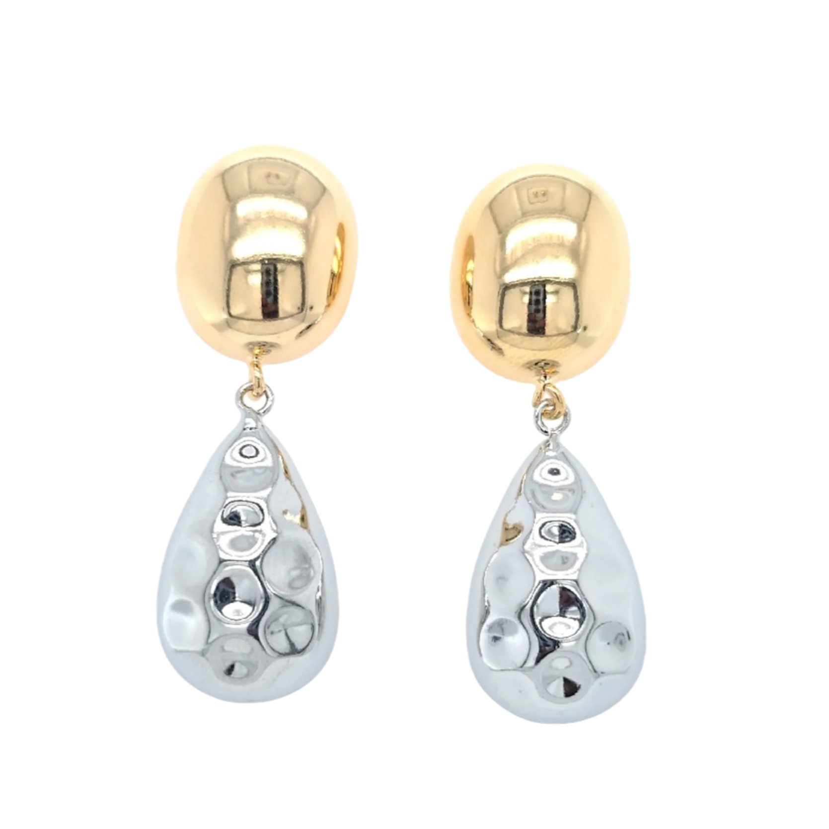 Tear drop outlet lava silver earring